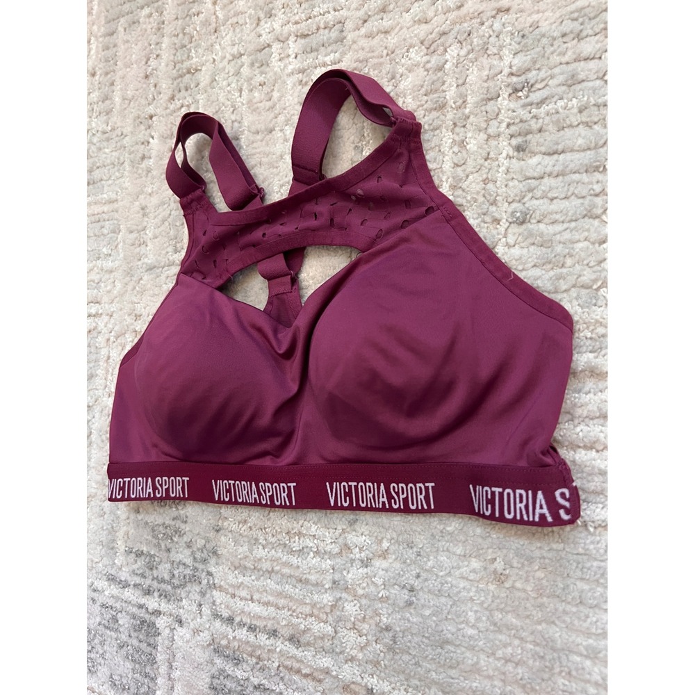 Victoria Sport Incredible Lightweight Sports Bra Maroon Ventilated‎ 32B - Picture 2 of 9